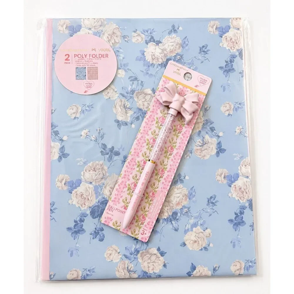 NWT 5 Pc Set/ LoveShackFancy x Yoobi Pink Floral School Set